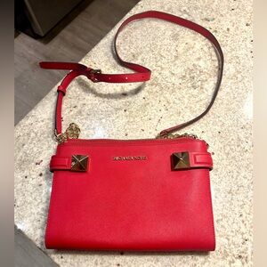 Michael Michael Kors- KARLA LEATHER EAST WEST CROSSBODY